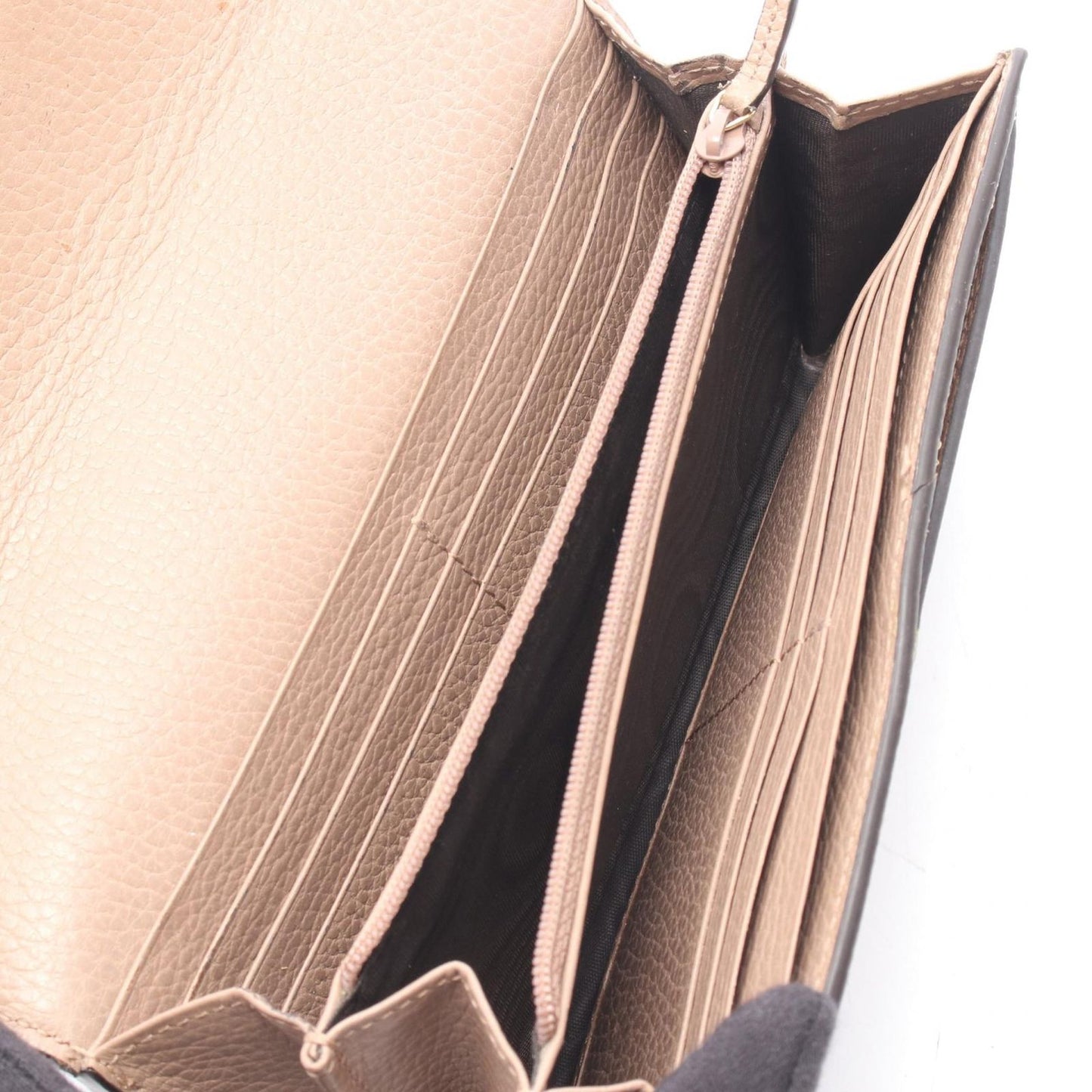 Gucci Bifold Wallet Petit Marmont Continental Pink Beige Leather GG — view 3