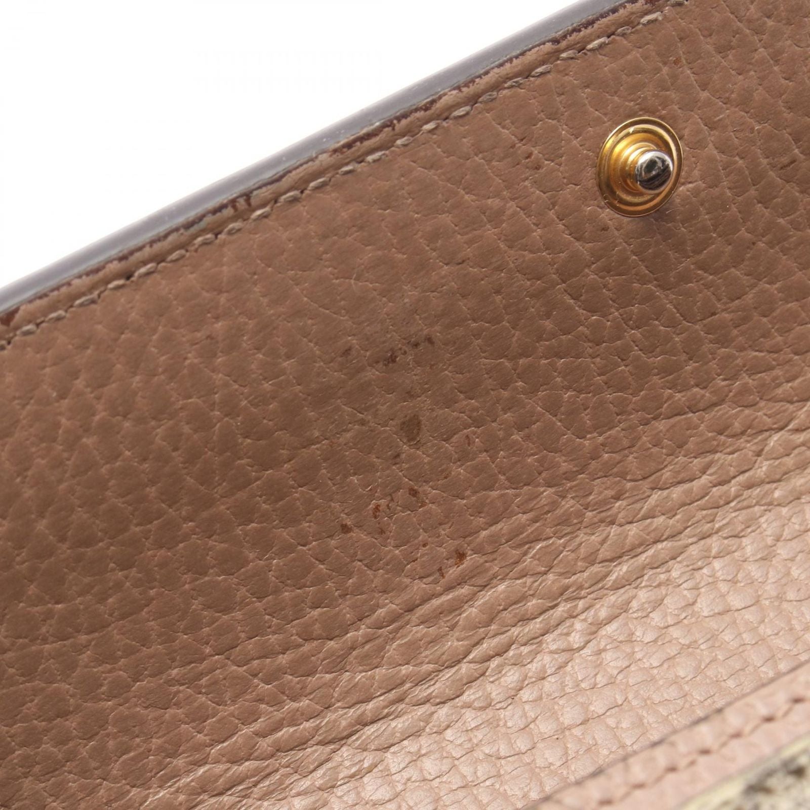 Gucci Bifold Wallet Petit Marmont Continental Pink Beige Leather GG — view 7