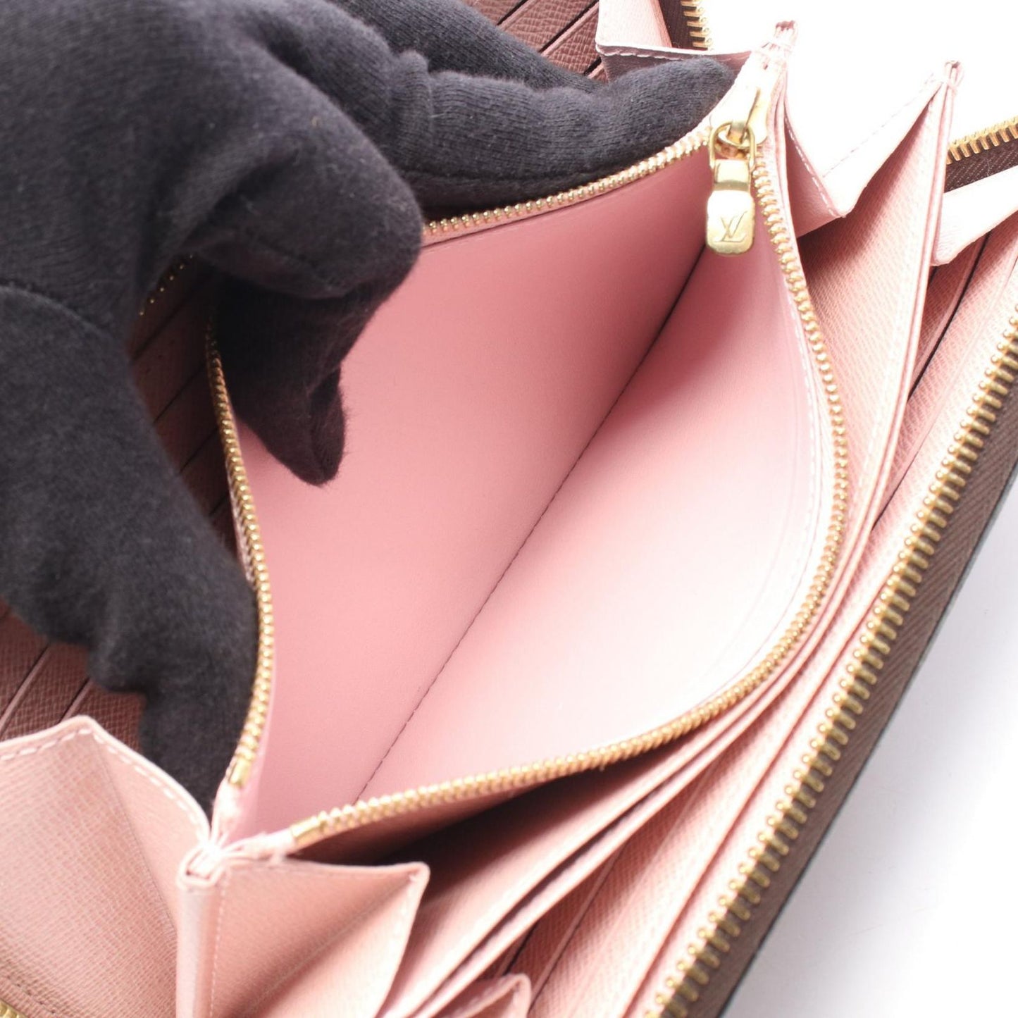 Louis Vuitton Round Wallet Zippy Rose Ballerine Canvas — view 4
