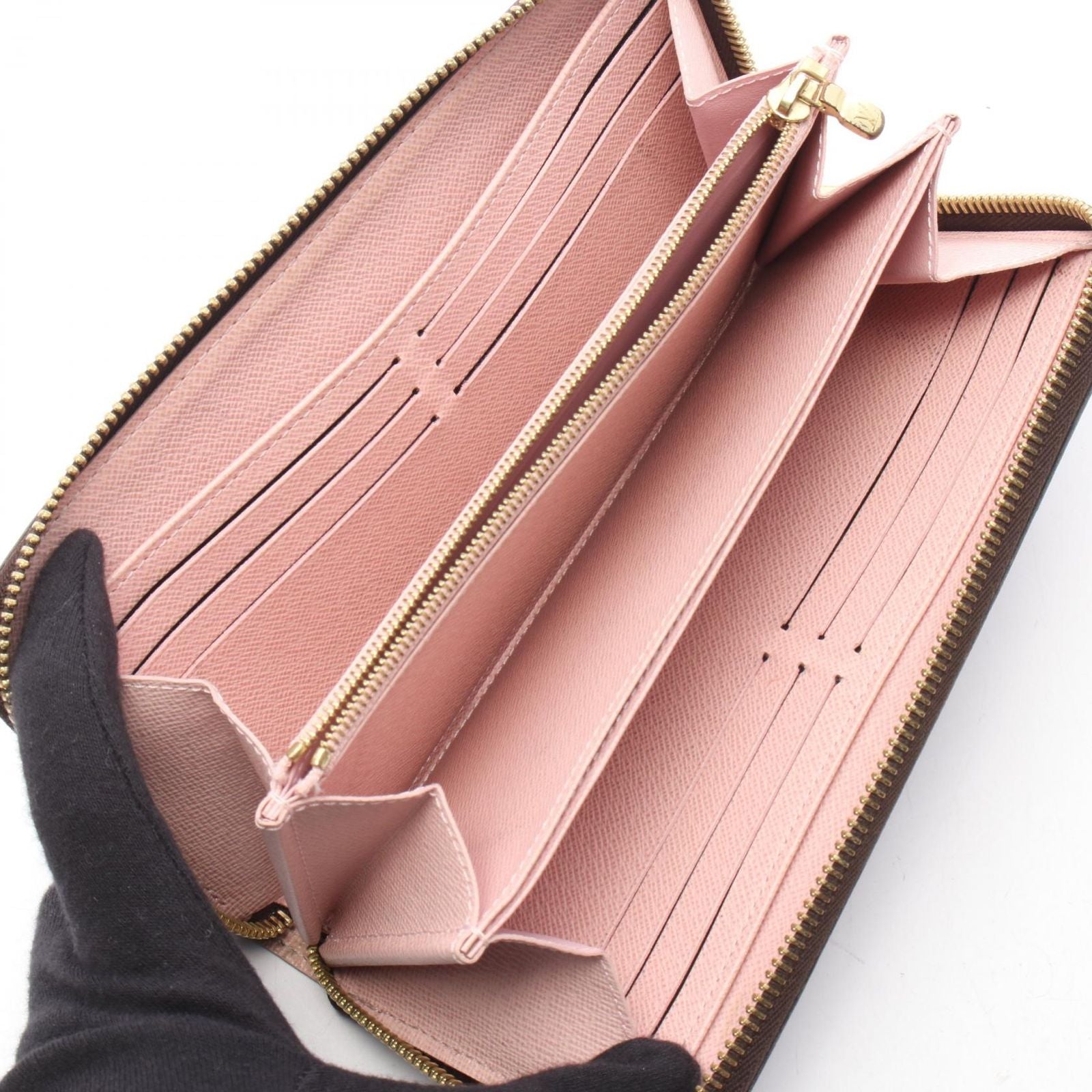 Louis Vuitton Round Wallet Zippy Rose Ballerine Canvas — view 3