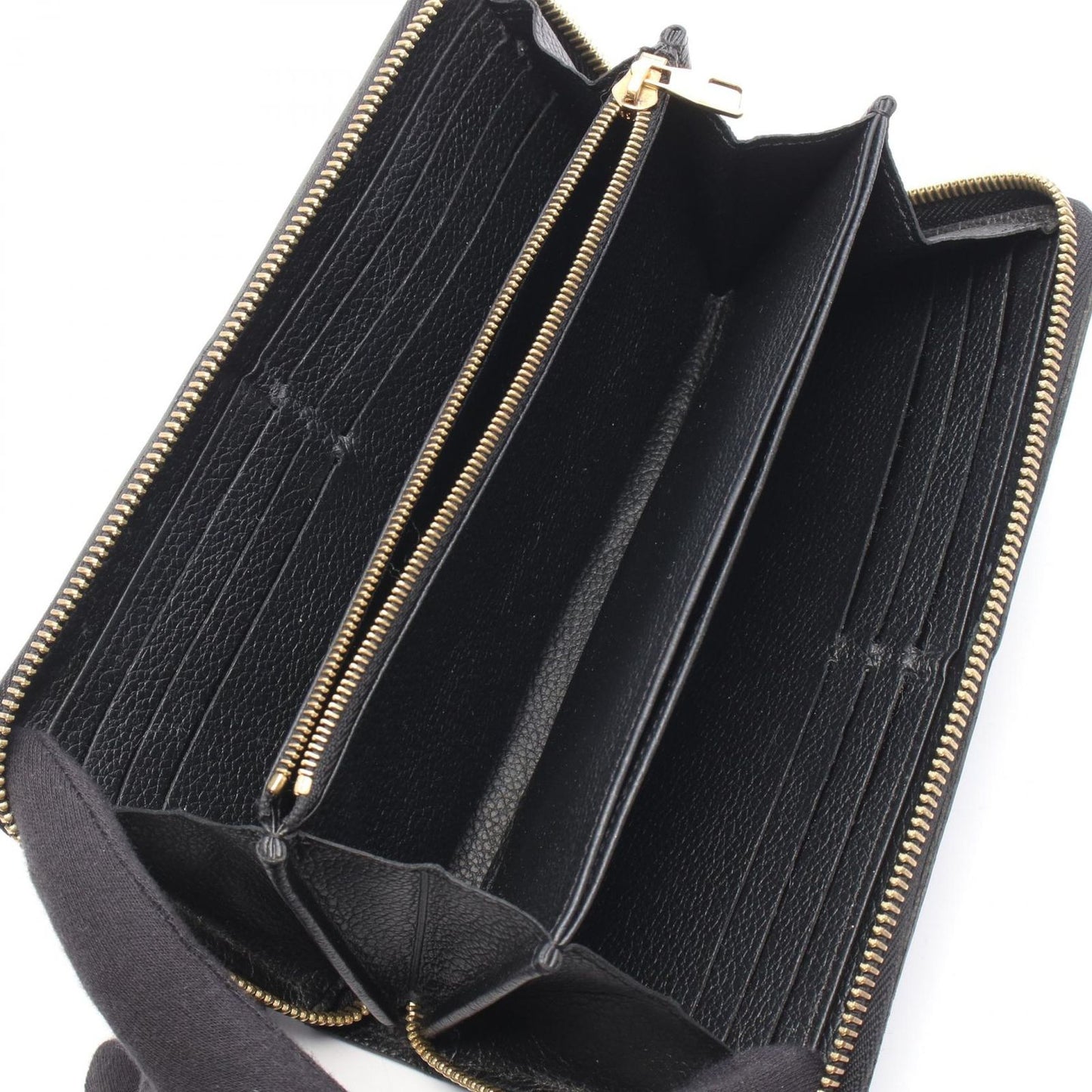 Louis Vuitton Round Wallet Zippy Noir Leather — view 3
