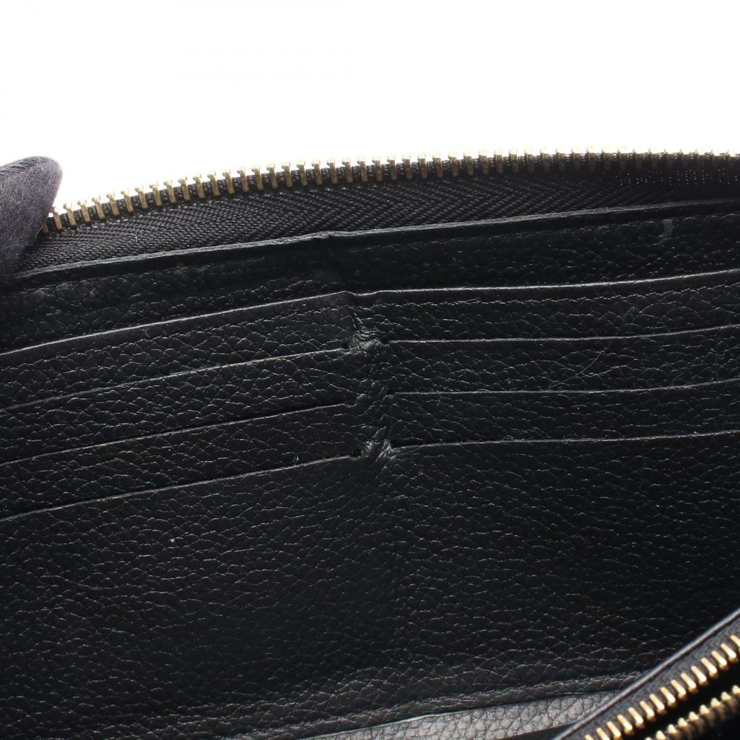 Louis Vuitton Round Wallet Zippy Noir Leather — view 7