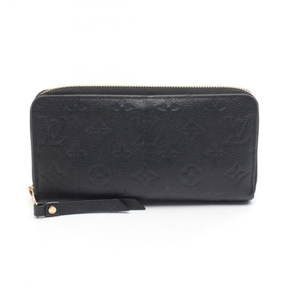 Louis Vuitton Round Wallet Zippy Noir Leather