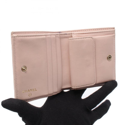 Chanel Bifold Wallet Quilted Small Pink Caviar Leather — view 3