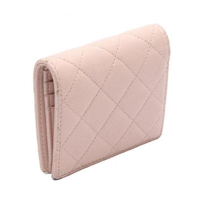 Chanel Bifold Wallet Quilted Small Pink Caviar Leather — view 2