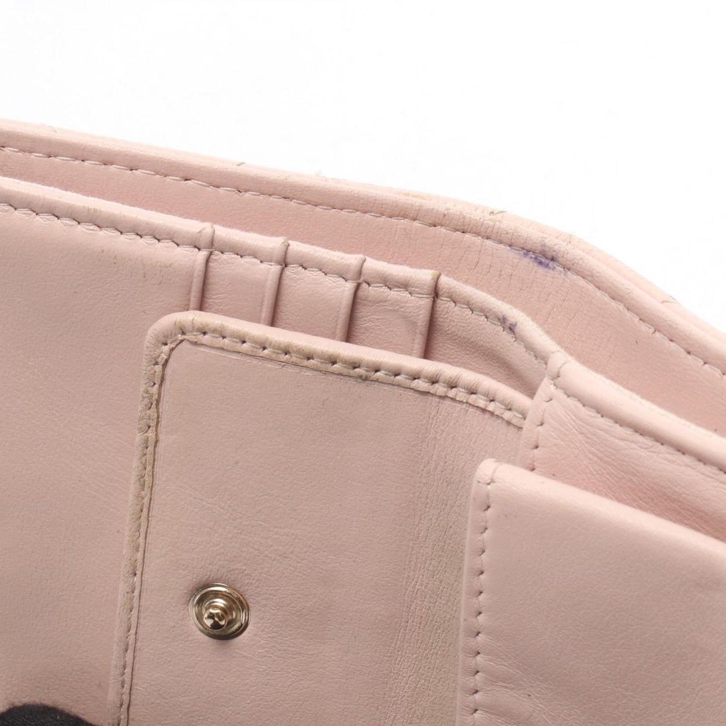 Chanel Bifold Wallet Quilted Small Pink Caviar Leather — view 7