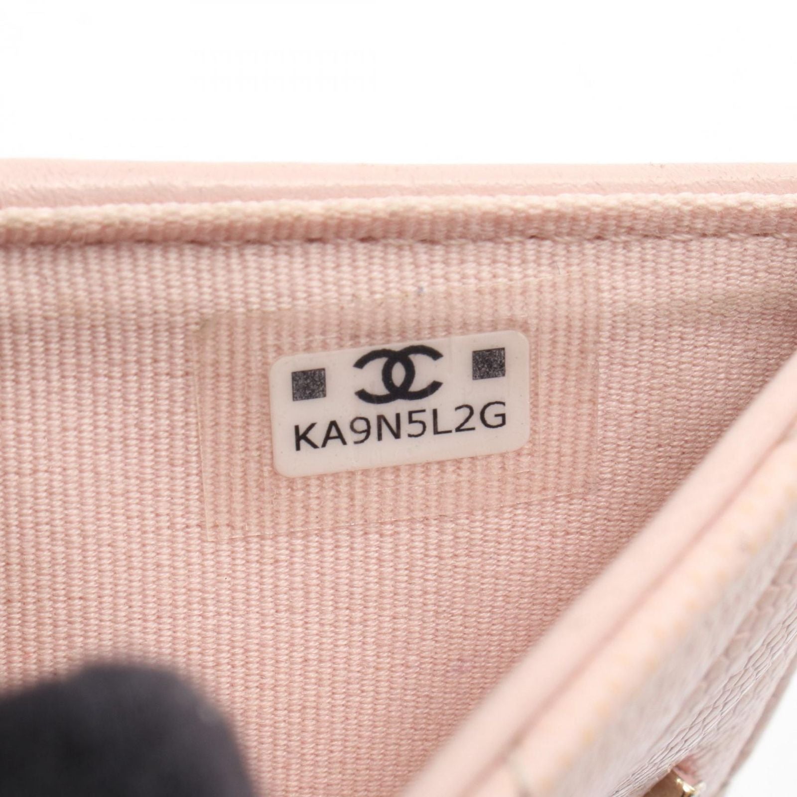 Chanel Bifold Wallet Quilted Small Pink Caviar Leather — view 6