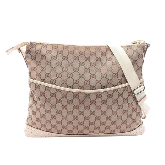 Gucci Shoulder Bag GG Canvas Beige Ivory