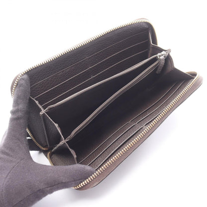 Gucci Round Wallet Interlocking Dark Brown Leather — view 3