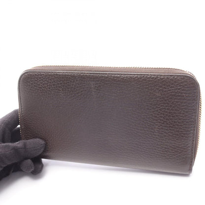 Gucci Round Wallet Interlocking Dark Brown Leather — view 8