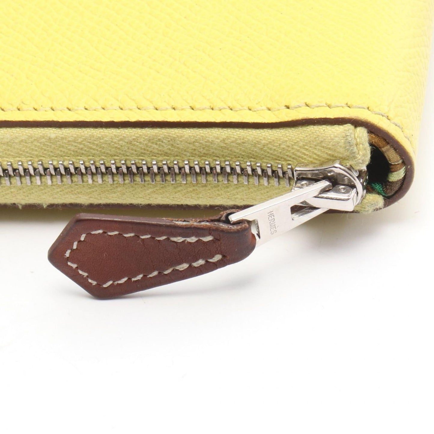 Hermes Round Wallet Azap Long Silk in Souffle Leather in — view 6