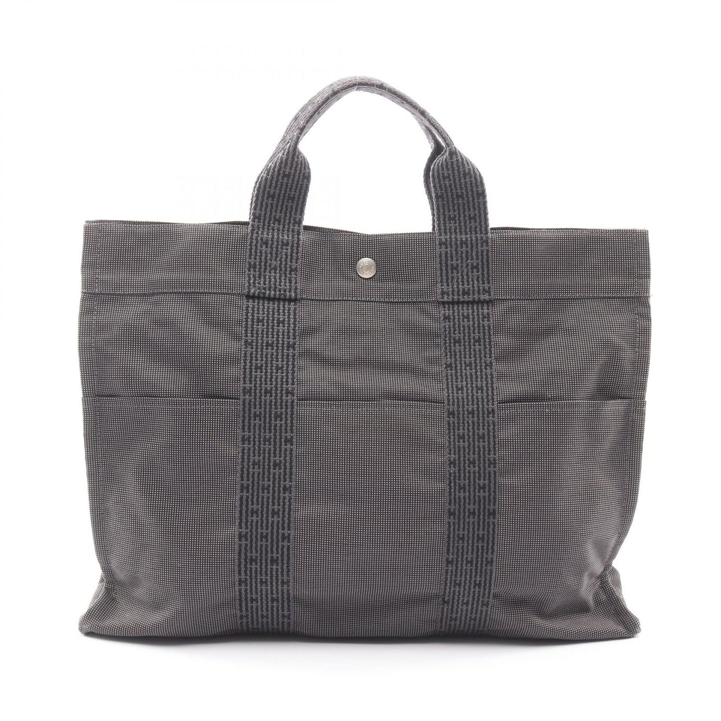 Hermes Tote Her Line MM Dark Gray Canvas Her MM