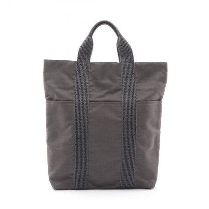 Hermes Tote Her Line Cabas Dark Gray Canvas