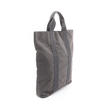 Hermes Tote Her Line Cabas Dark Gray Canvas — view 2