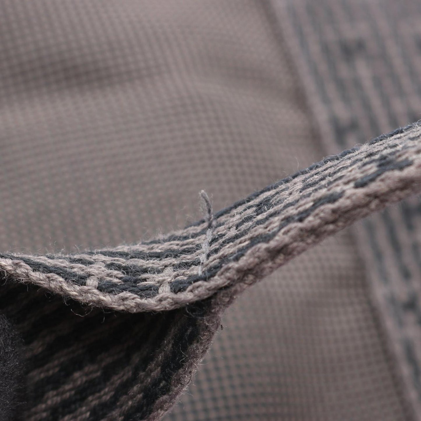 Hermes Tote Her Line Cabas Dark Gray Canvas — view 6