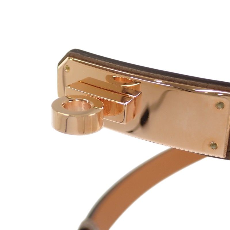 Hermes Kelly 18 Belt Veau Epsom Beige Etoupe Gold SA — view 9