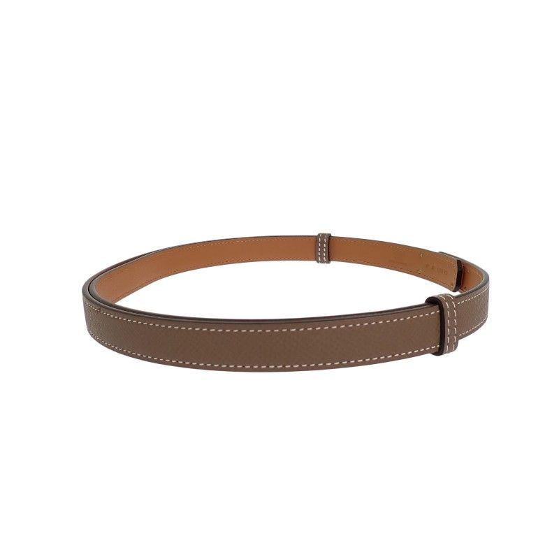 Hermes Kelly 18 Belt Veau Epsom Beige Etoupe Gold SA — view 2