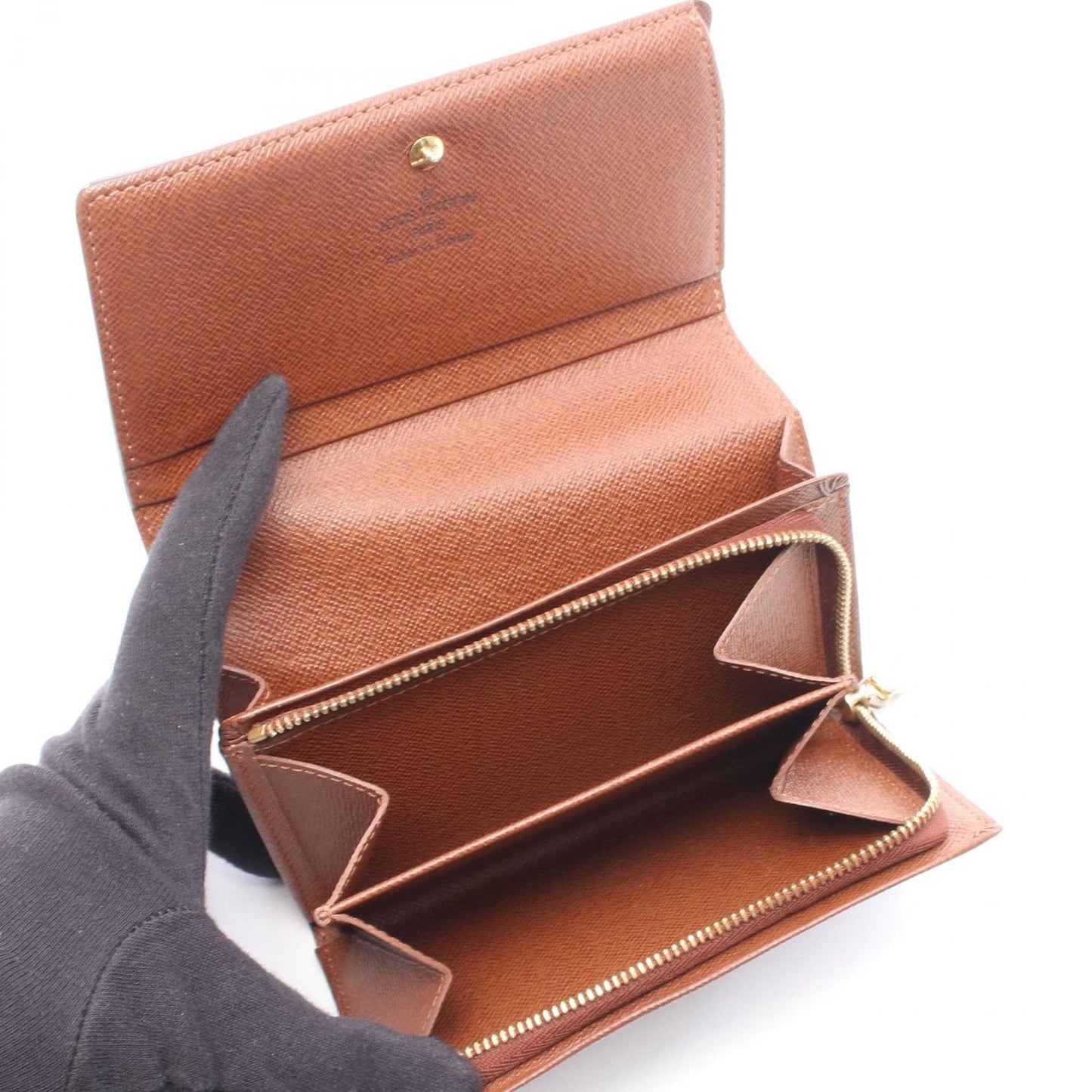Louis Vuitton Bifold Wallet Porte-Monnaie Viennois Tresor Leather — view 3