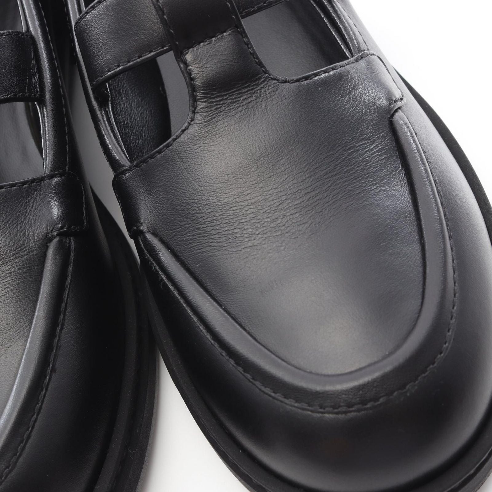 Chanel Loafers CC Logo Turnlock Black Leather — view 6