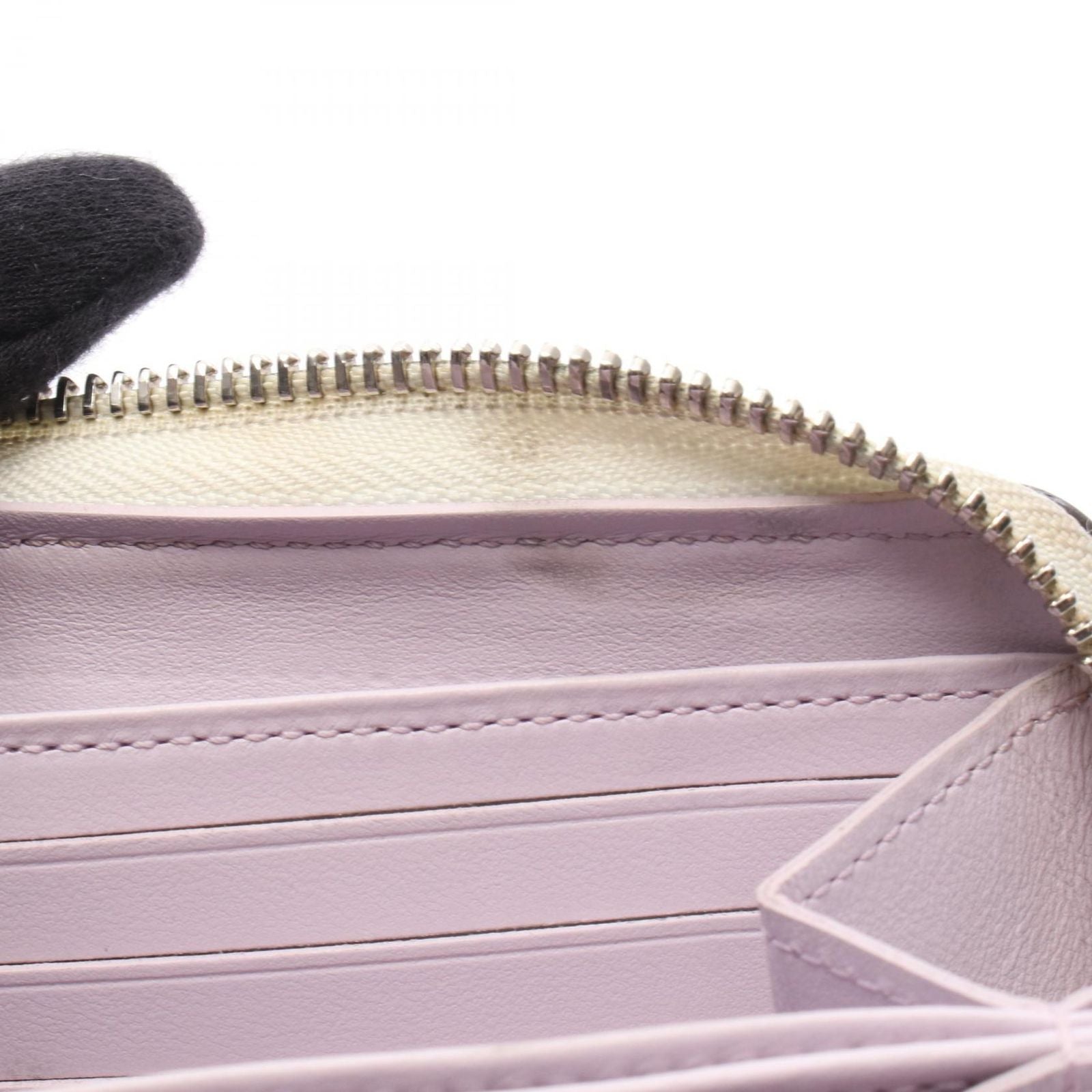 Louis Vuitton Round Wallet Zippy Blanc Leather — view 6