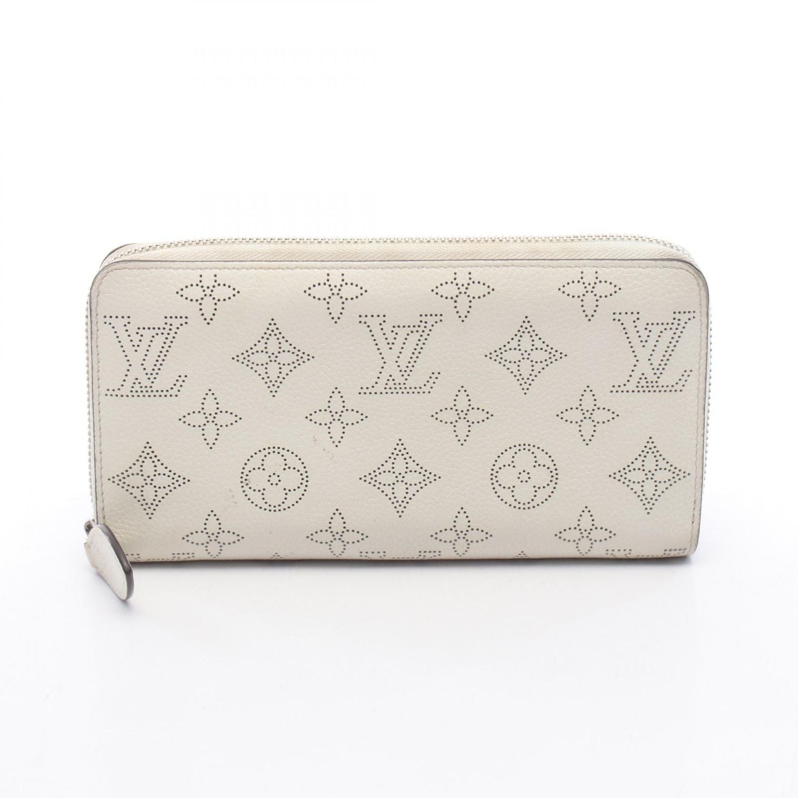 Louis Vuitton Round Wallet Zippy Blanc Leather