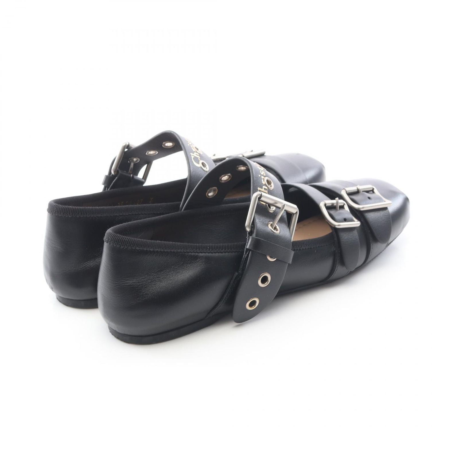 Dior Punk Ballerina Leather Flat Shoes — view 2