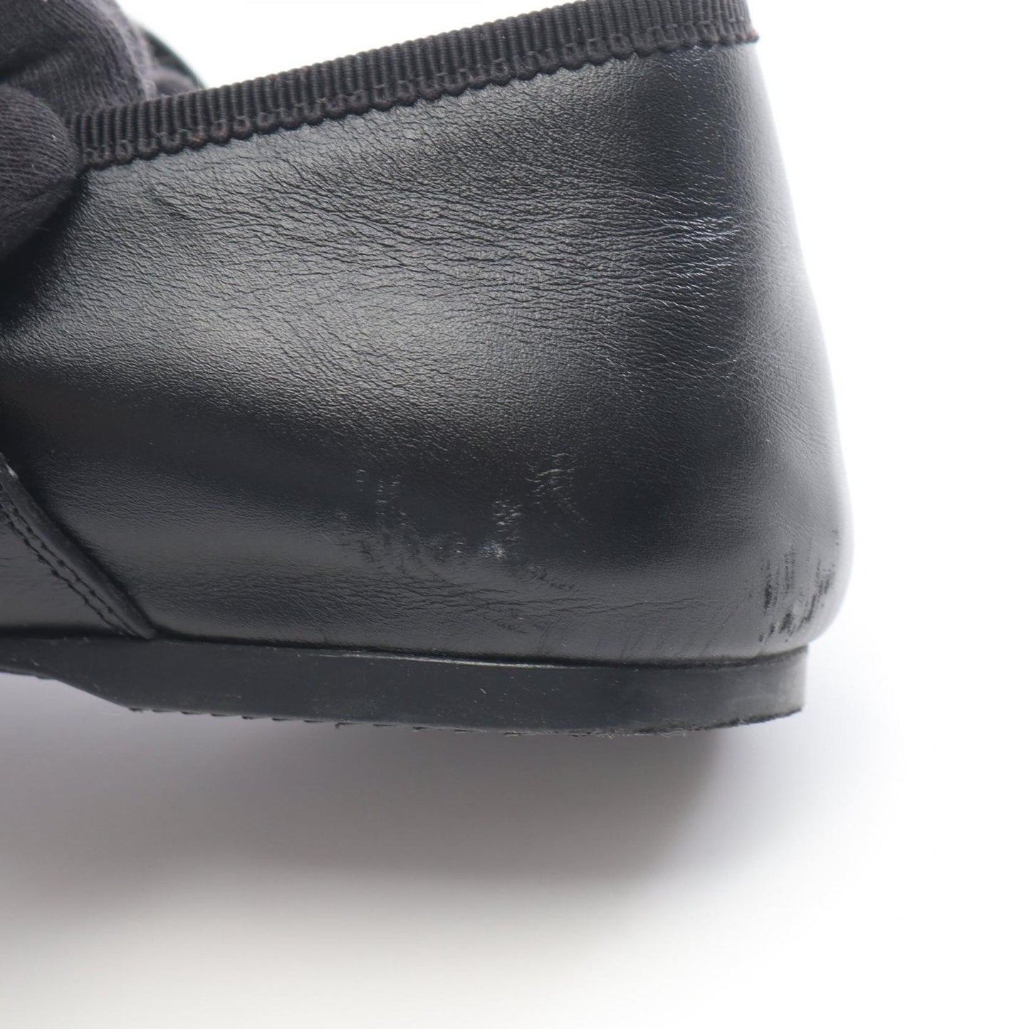 Dior Punk Ballerina Leather Flat Shoes — view 8