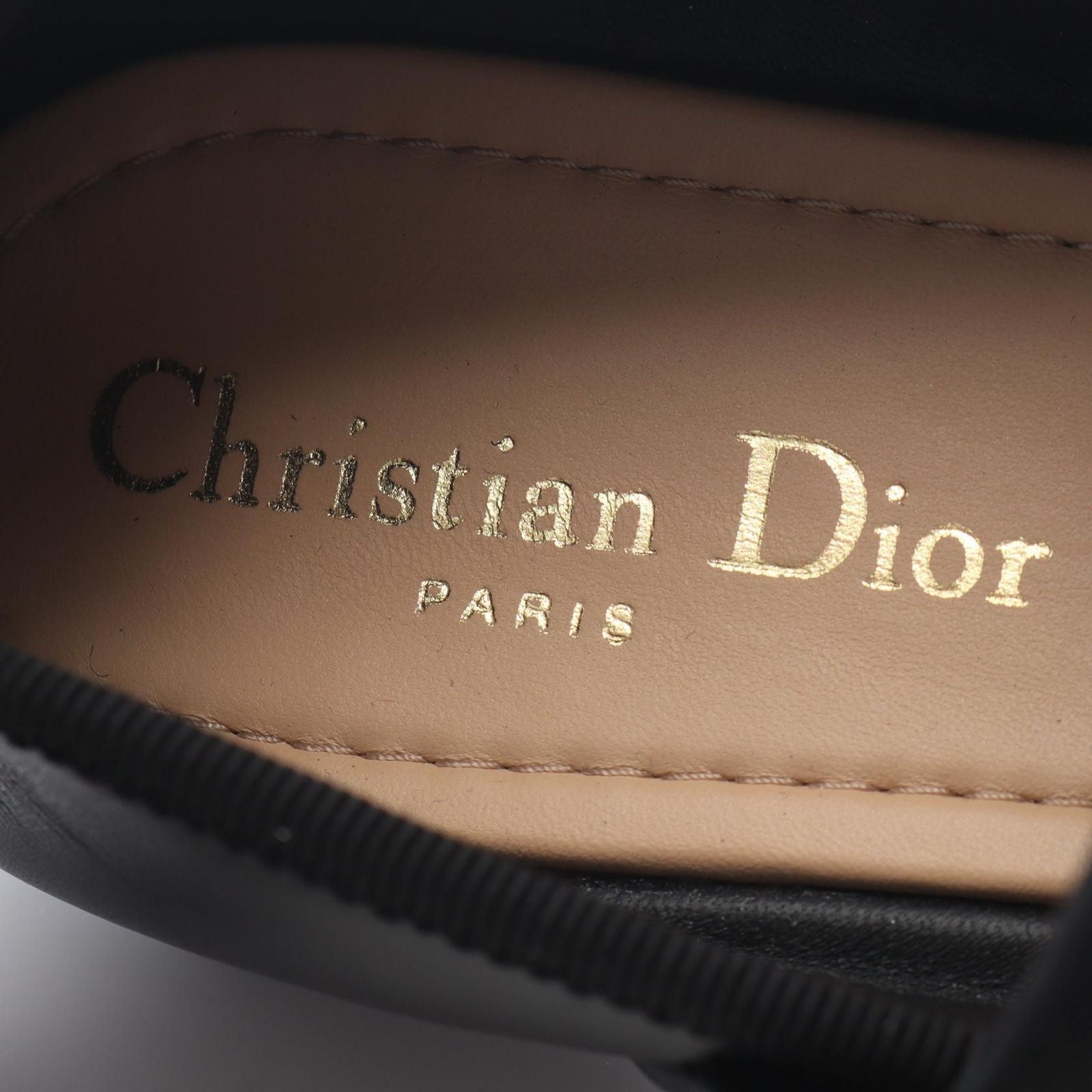 Dior Punk Ballerina Leather Flat Shoes — view 5