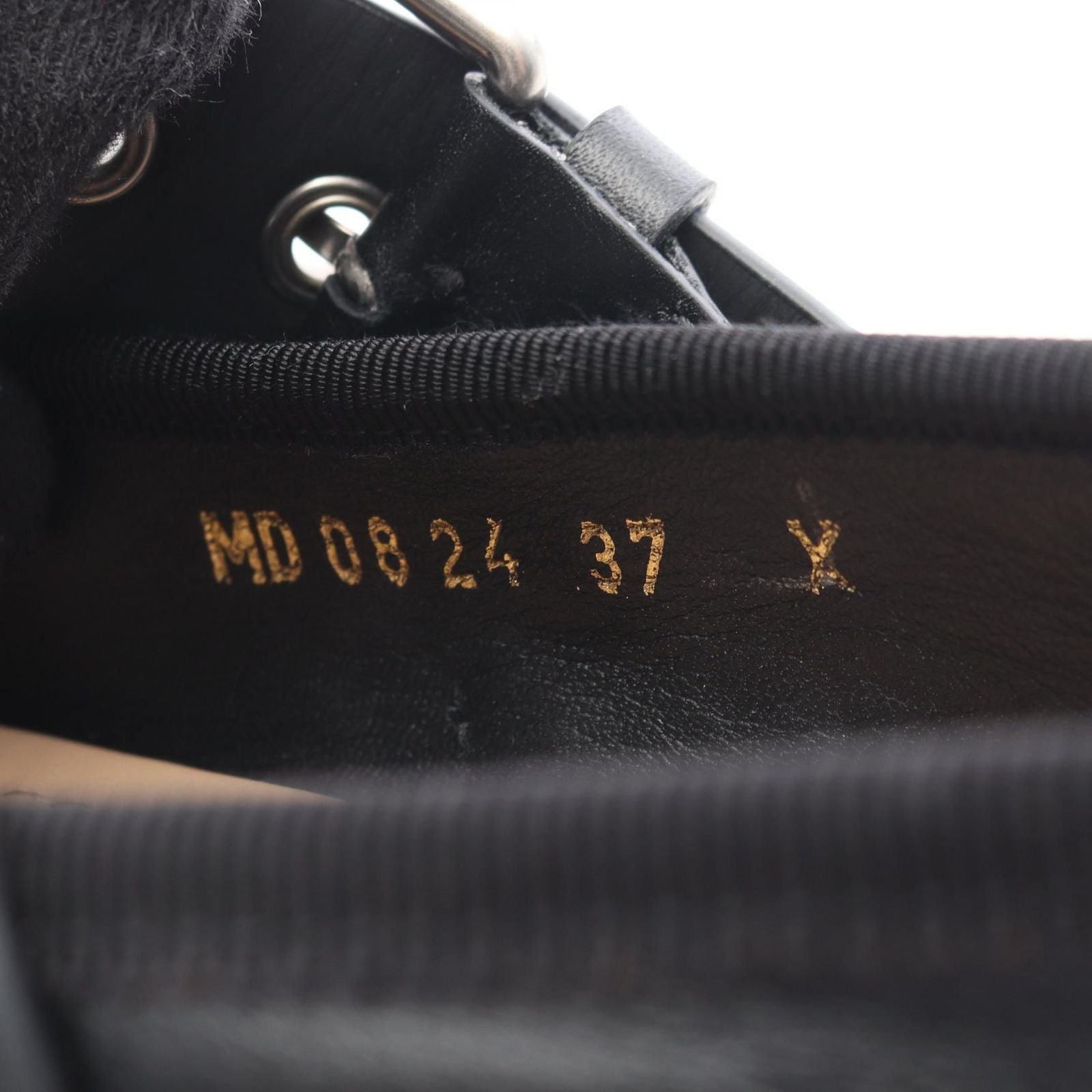 Dior Punk Ballerina Leather Flat Shoes — view 6