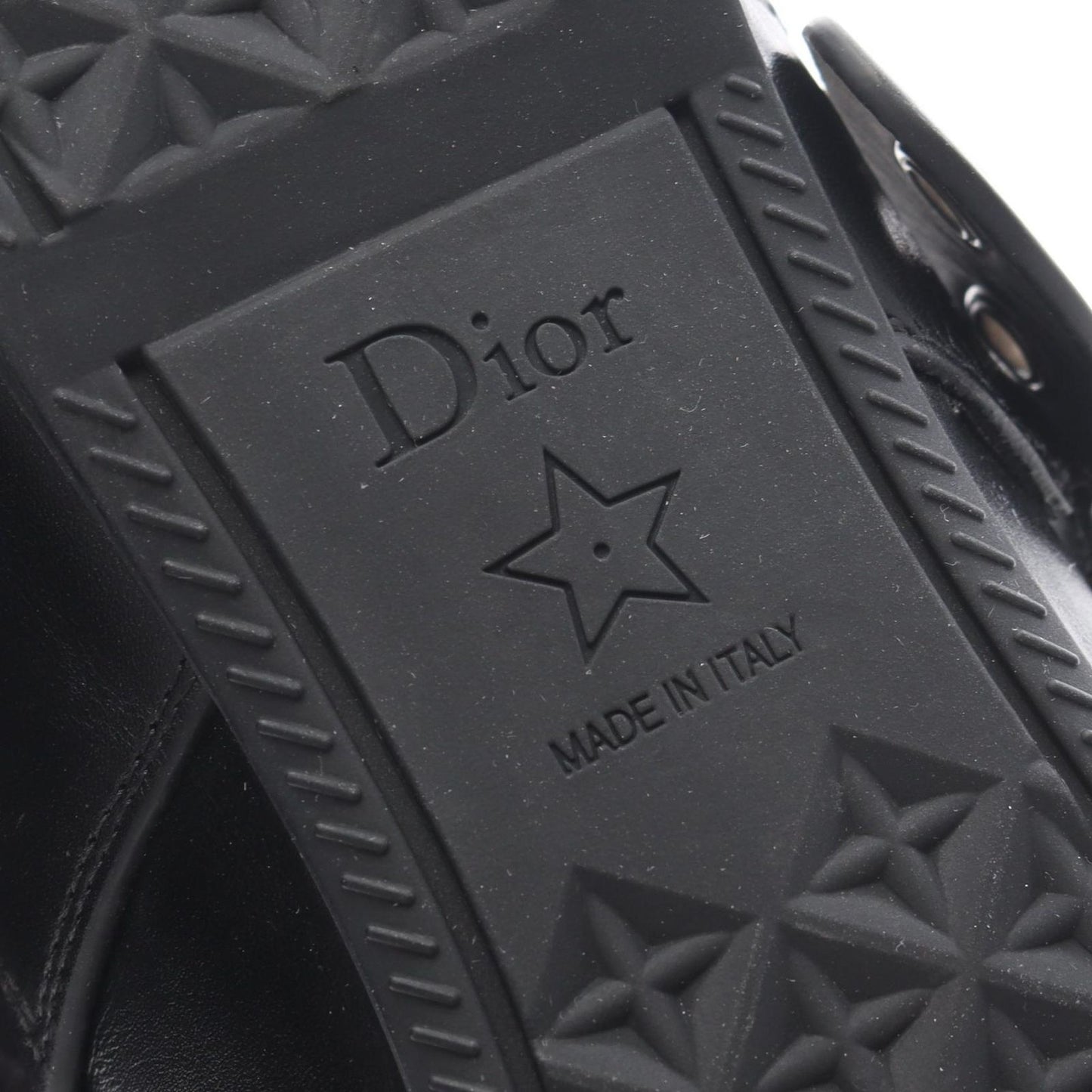 Dior Punk Ballerina Leather Flat Shoes — view 7
