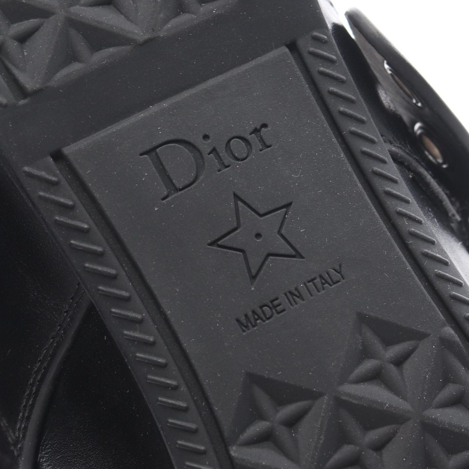 Dior Punk Ballerina Leather Flat Shoes — view 7