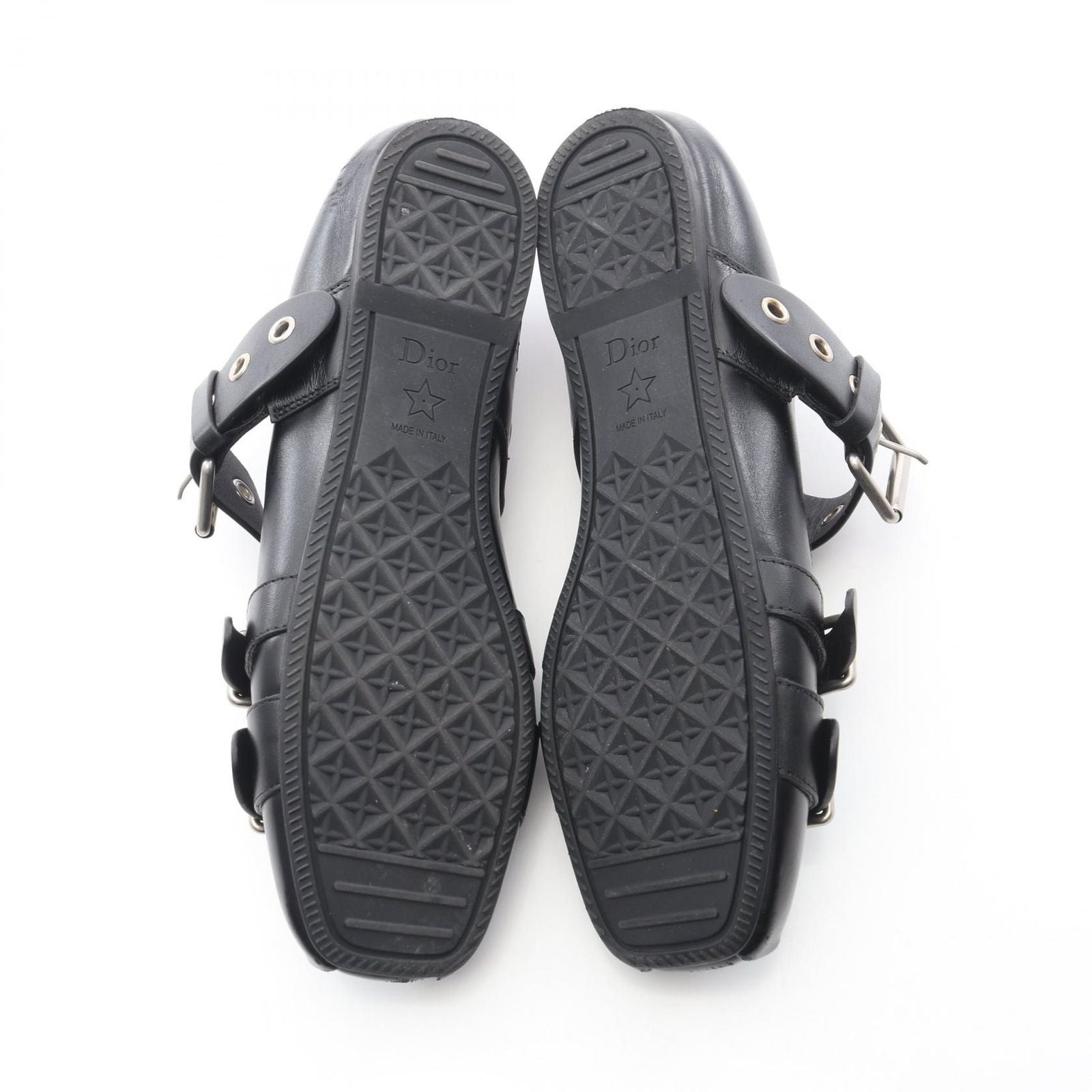 Dior Punk Ballerina Leather Flat Shoes — view 4