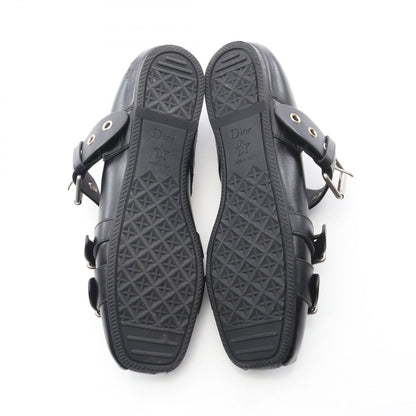 Dior Punk Ballerina Leather Flat Shoes — view 4