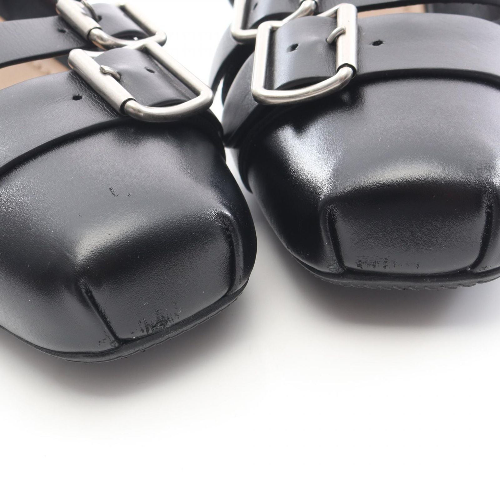 Dior Punk Ballerina Leather Flat Shoes — view 9