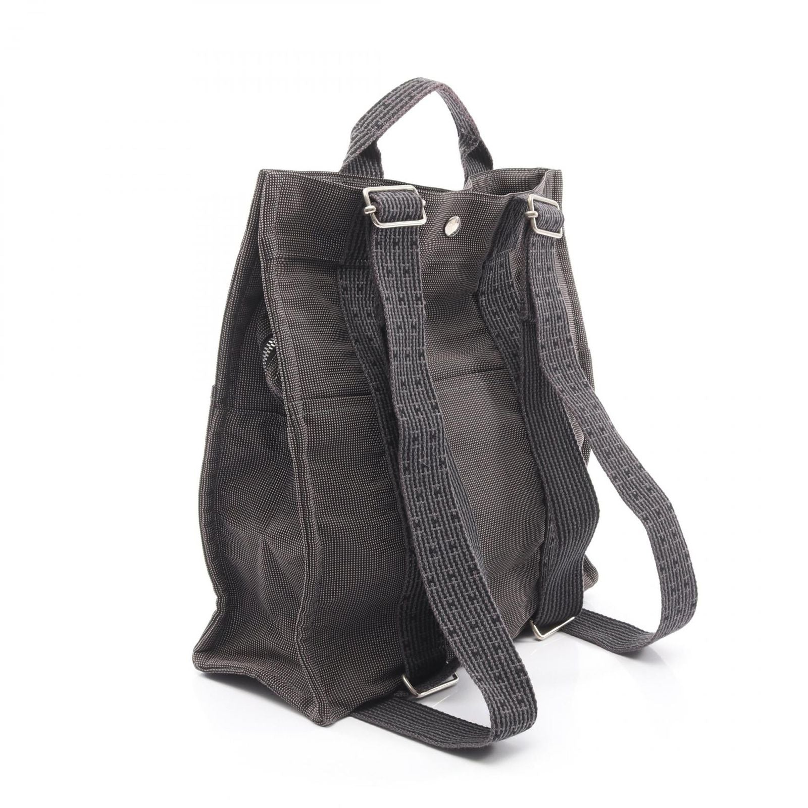 Hermes Backpack Her Line a Dos MM Dark Gray Canvas — view 2
