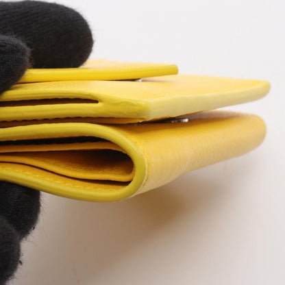 Balenciaga Trifold Wallet Paper Mini Yellow Leather Mini — view 8
