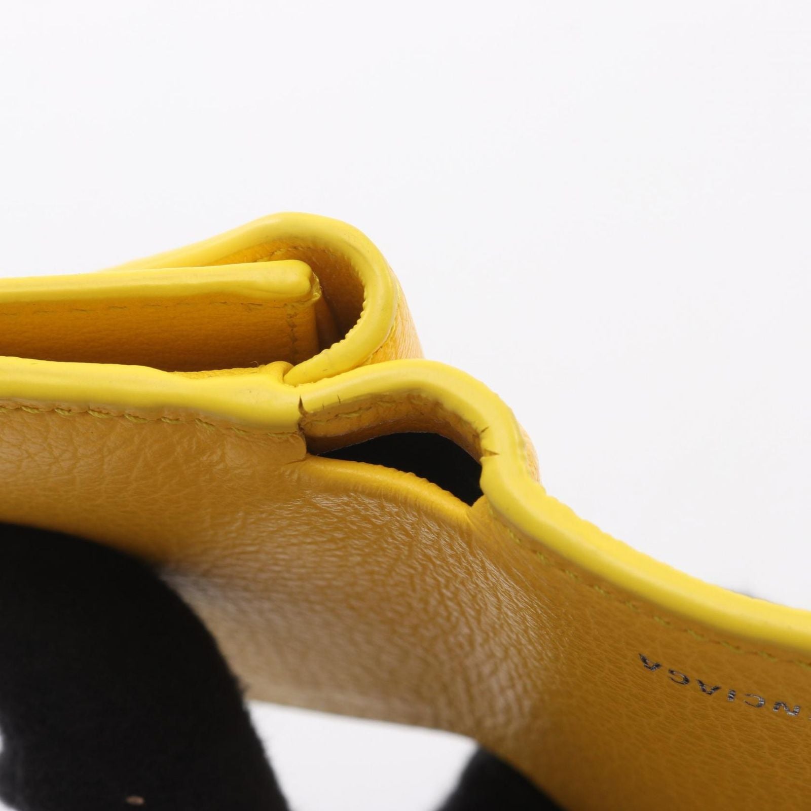 Balenciaga Trifold Wallet Paper Mini Yellow Leather Mini — view 7