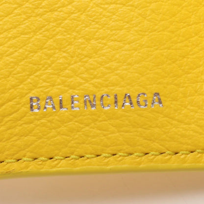 Balenciaga Trifold Wallet Paper Mini Yellow Leather Mini — view 5