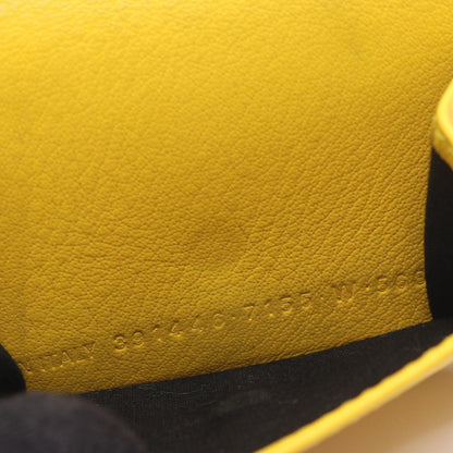 Balenciaga Trifold Wallet Paper Mini Yellow Leather Mini — view 6