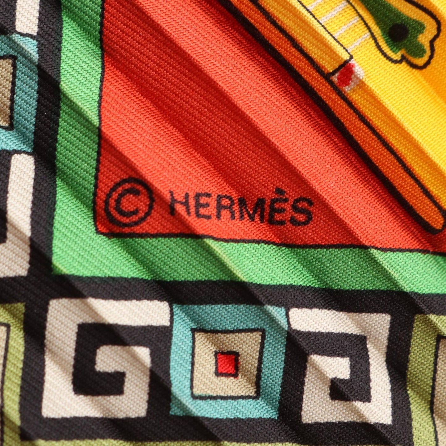 Hermes Scarf Carre Musique Des Dieux Silk — view 2