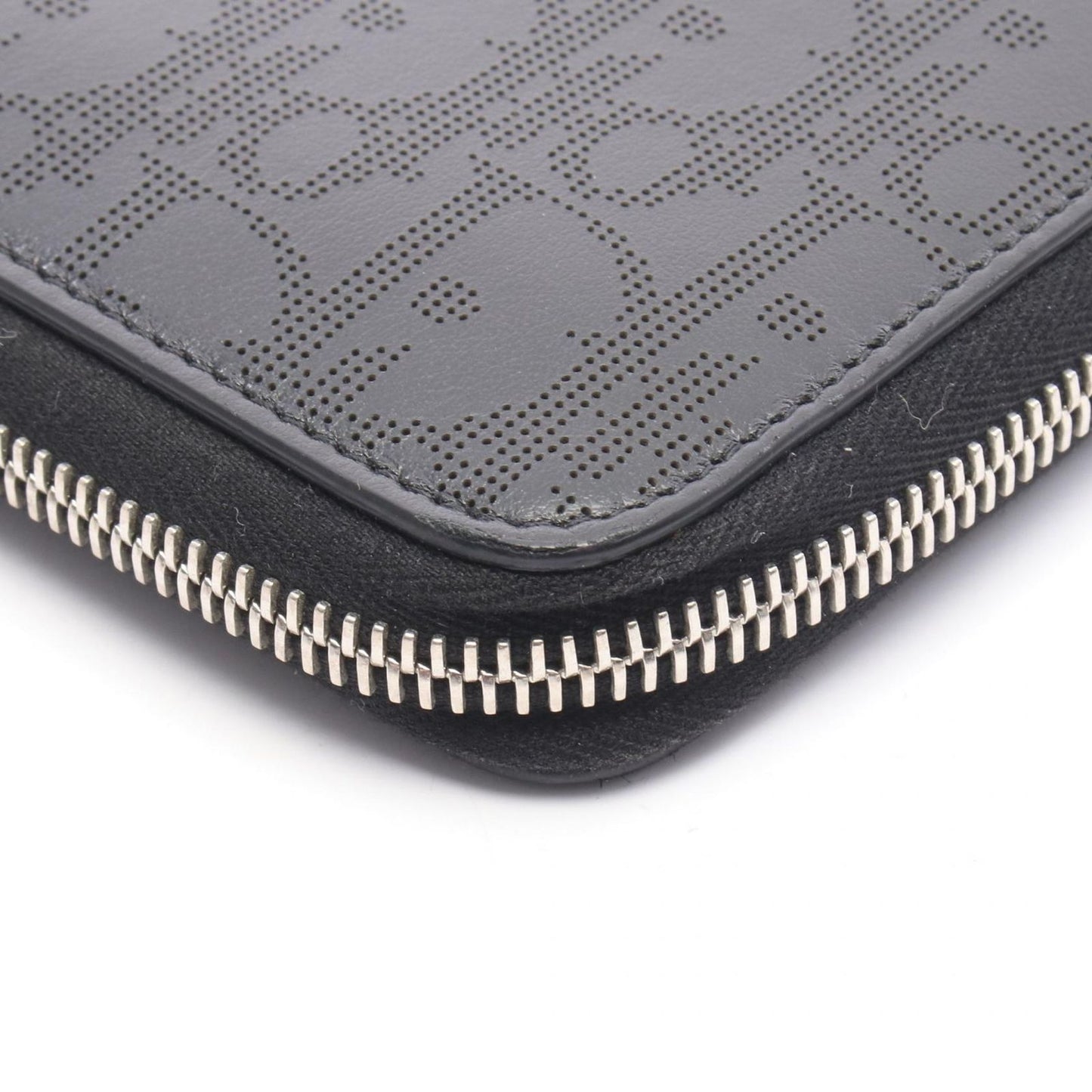 Dior Round Wallet Black Leather — view 5