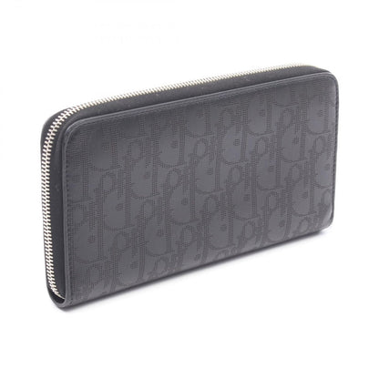 Dior Round Wallet Black Leather — view 2