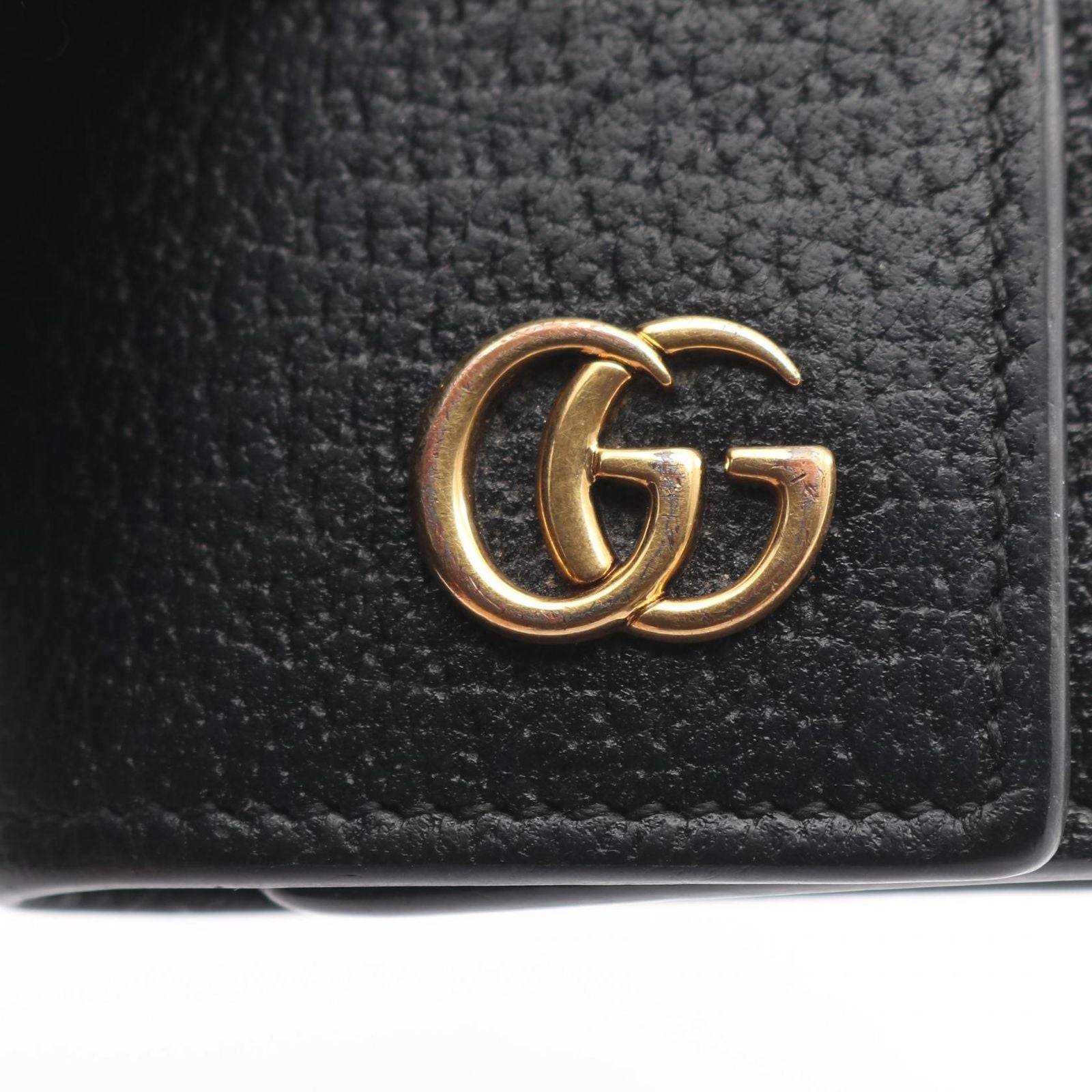 Gucci Key Case GG Marmont Black Leather Key Holder — view 7