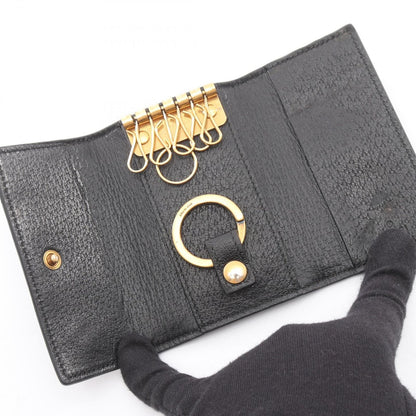 Gucci Key Case GG Marmont Black Leather Key Holder — view 3