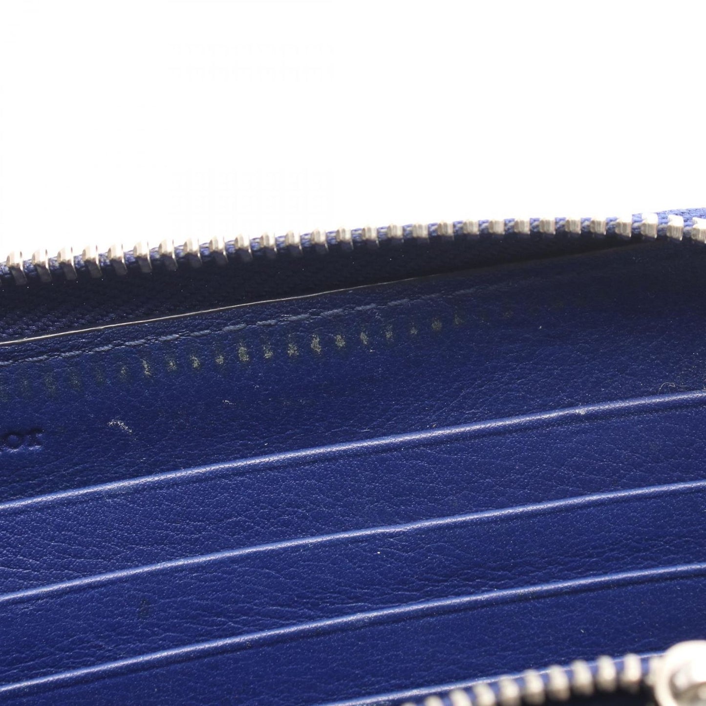 Dior Round Wallet Lady Navy Patent Leather Cannage Handbag — view 5