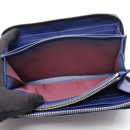 Dior Round Wallet Lady Navy Patent Leather Cannage Handbag — view 9