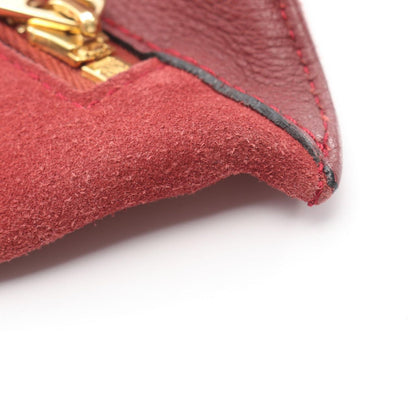 Loewe Clutch Anagram Red Brown Suede — view 6