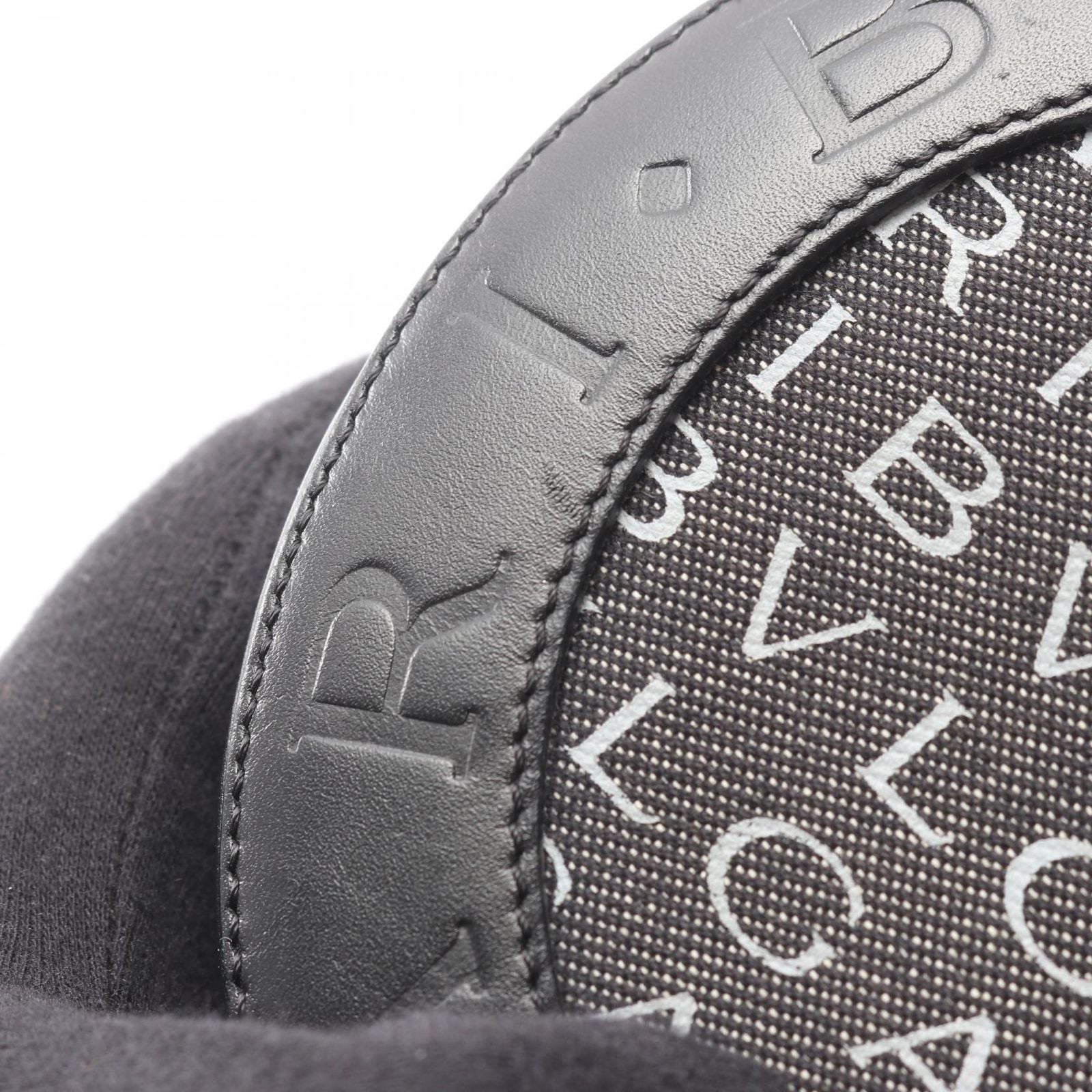 Bvlgari Handbag B-zero One Logo Mania Black Gray Canvas Leather Hand — view 9