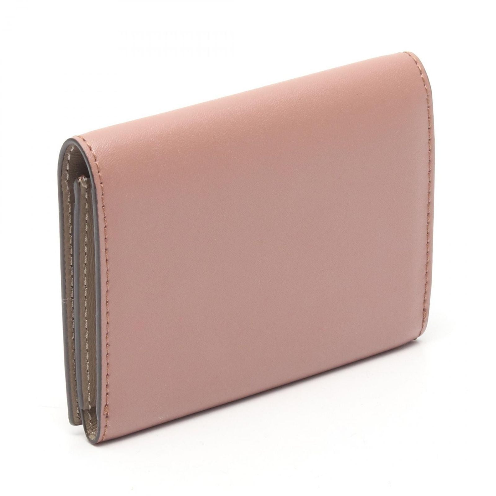 Fendi Card Case by the Way Pink Beige Leather by the Way — view 2