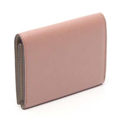 Fendi Card Case by the Way Pink Beige Leather by the Way — view 2
